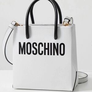 Authentic Moschino White and Black Women's Bag